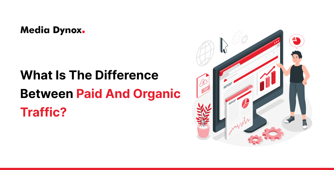 What is the difference between paid and organic traffic?