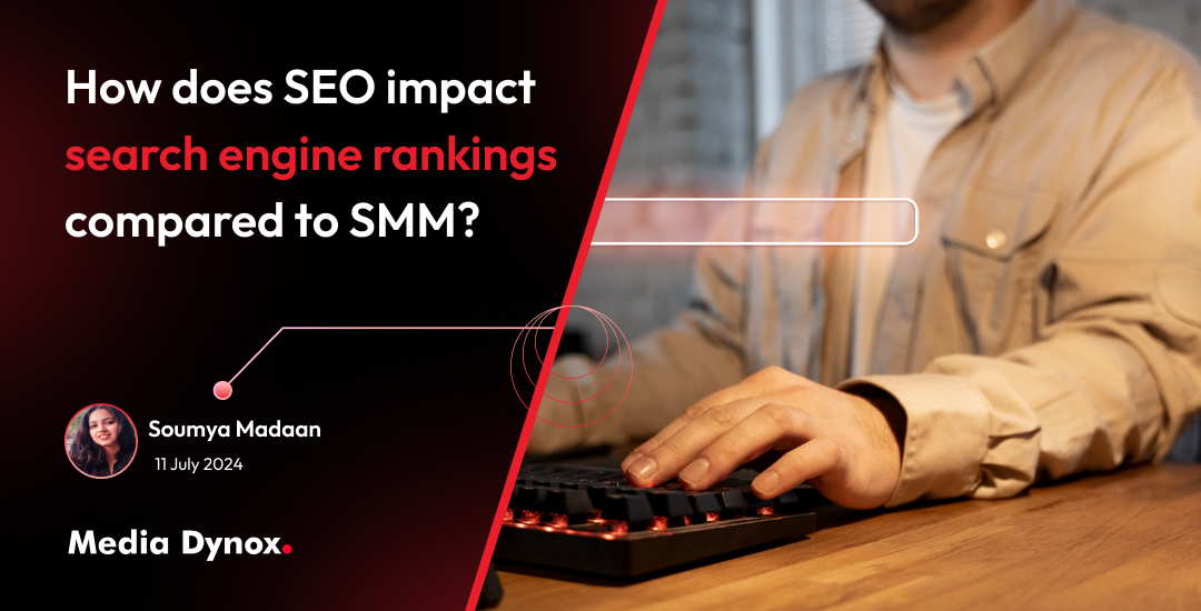 How does SEO impact search engine rankings compared to SMM?